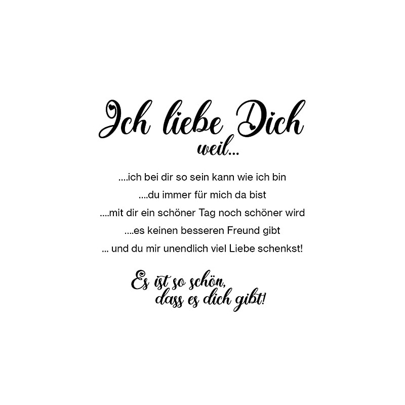 Wooden Sign Printed | "I Love You" | 15 x