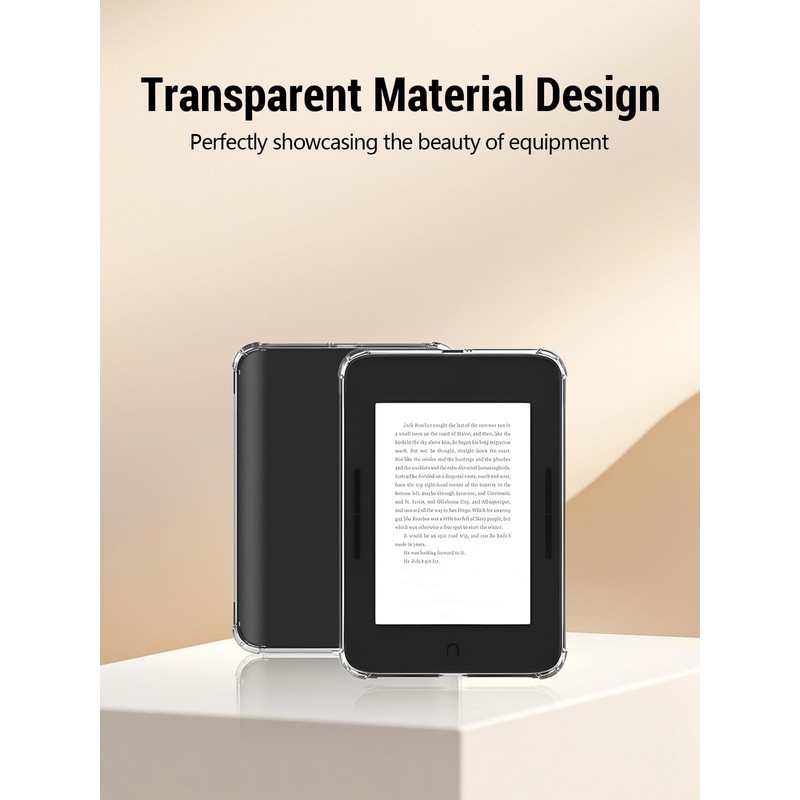for Nook GlowLight Plus 2019 Tablet Case 7.8 Inch, Transparent