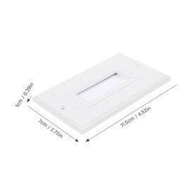 TEHAUX Brush Wall Plate Cable Pass Through for Wall Mount Tv Cord Hider Cable Outlet Cover