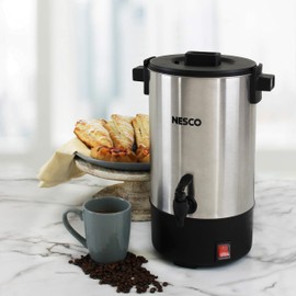 Nesco CU-25 Professional Coffee Urn, 25 Cups, Metallic