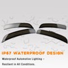 ZDEERAOTO White LED Front & Rear Fender Side Marker Lights