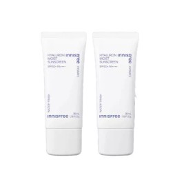 Innisfree 이니스프리 히알루론 수분선크림 SPF 50+ PA++++ 35mlx2개 선크림추천 Innisfree Hyaluronic Acid Moisturizing Sun Cream SPF 50+ PA++++ 35ml x 2 [Moisturizing Sun Cream SPF50+ PA++++ 35ml, 2 pieces]