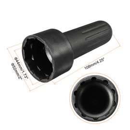 MECCANIXITY E26 Socket Ring Removal Tool for Medium Base Threaded Rings, Light Replacing Accessories Black Plastic, Pack of 5