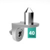 Safety Shelf Support 5 mm, Angled Shelf Bracket with Pin