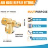 SUNGATOR 6 Pack 1/4'' Brab Air Hose Repair Fittings, 1/4