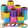 Simgoing 120 Pcs Bagels Bird Toys Bulk for Parrots Durable