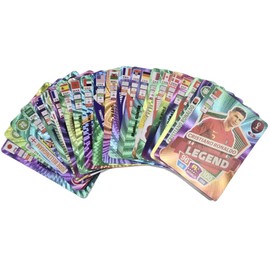 Umbrean Football Stars Card Game, color Edition, Euro Football Cards,for Kids and Adults, Suitable for Parties, Birthdays, Weddings-55 Piece.