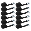 MUKCHAP 12 Pack 2m x 25mm Tie Down Lashing Straps,