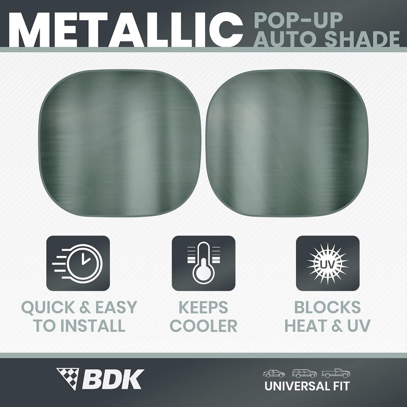 BDK - Parasol para Parabrisas de Coche, 2 Unidades, Color