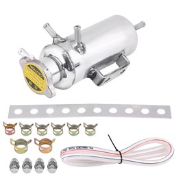 Ejoyous Expansion Tank Coolant Coolant Tank, 350 ml Aluminium Car SUV Overflow Collection Tank Coolant Expansion Tank Oil Tank Cooling Container Bottle Container