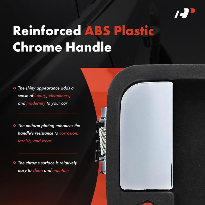 A-Premium Exterior Door Handle with Key Cylinder Compatible with Kenworth
