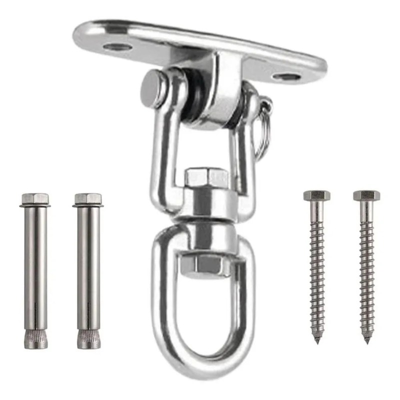 360° Rotating Swing Hanger Set, 304 Stainless Steel Ceiling Mount