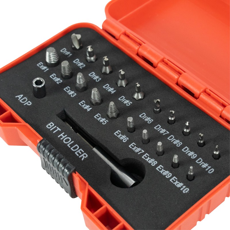 STEELMIGHT Screw Removal Bit, Drill Bit Set, Set of 22,