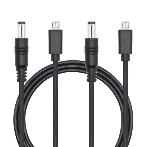 Aurorapath DC 5.5mm x 2.1mm to Micro USB Power Cord