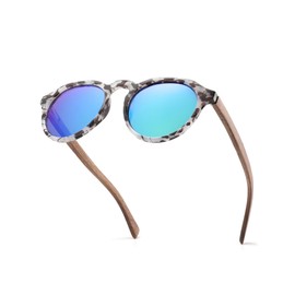 GREENTREEN Sunglasses Polarized for Men driving : Wooden Sunglasses with UV400 Protection Reduce Glare - Square Glasses for outdoor Hiking Beach - Shades for Unisex