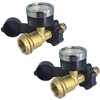 100 Ib Propane Tank Adapter with Gauge Connector, Universal Propane