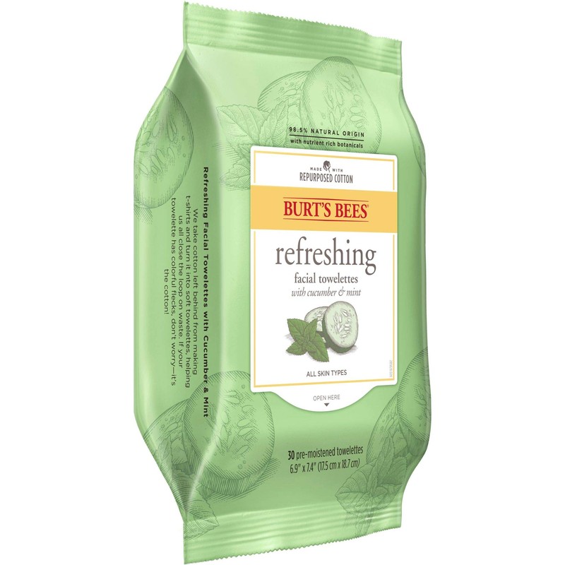 Burt's Bees Sensitive Facial Cleansing Towelettes with Cucumber and Sage