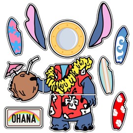 Ohjijinn 11Pcs Cruise Door Decorations Magnetic, Cute Large Nautical Cruise Door Magnets Decorations Reusable Refrigerator Magnets for Cruise Ship Door Decorations