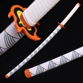 Full Tang Katana Rengoku Sword 41 Inches Samurai Sword Cosplay Anime Sword
