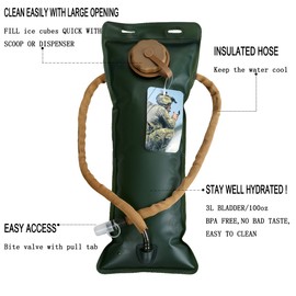 G4Free Hydration Pack Sports Runner Hydration Backpack with Bladder (19.68"x 8.26"x 4.72")(Black)