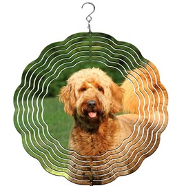Goldendoodle Dog Wind Spinner | Windspinner | Dog Lover