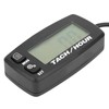 LCD Backlit Gauge Resettable Inductive Tachometer Hour Meter for 2/4