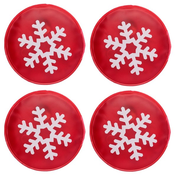 notrash2003 Pocket Warmers According to ISO 13485 Hand Warmers Heat Pads Finger Warmer Reusable Gel Pads Thermal Pads in Many Designs and Quantities (Snowflake - Pack of 4)