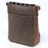 Men's Kimono Kato Shoten Shoulder Bag, Persimmon Shibuzome Inden Pattern,