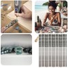 Drilax 1mm Diamond Drill Bit Set (20-Pcs) with Collet |