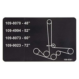 Exmark 109-9361 Belt Routing Decal Lazer Z AS E S X Z Series