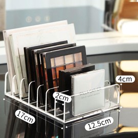 KANOSON Make Up Organiser Eyeshadow Palette Organiser Transparent Cosmetic Organiser Eyeshadow Dressing Table Accessories Drawers Organiser Cosmetic Storage Organiser Acrylic (Large)