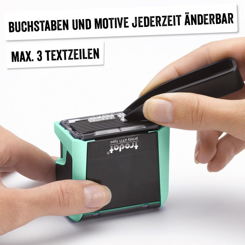Trodat DIY Self Inking Stamp - Printy 4911 Pastel Green