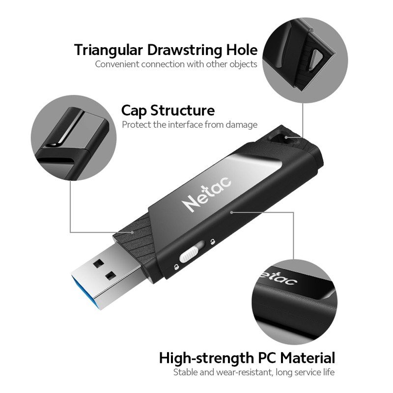 Netac U336 USB3.0 128GB U Disk Portable High-speed Write Protection