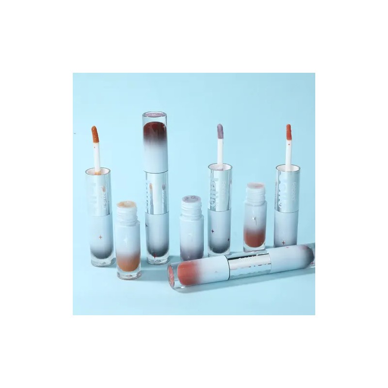 Febble Labial Dual Tinta Peel Off Y Gloss Cristalino 2en1