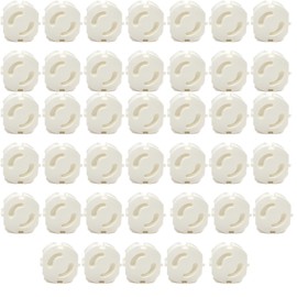 Zonoori Pack of 40 Sockets Child Safety Sockets, White Socket Protectors, Socket Fuses Baby