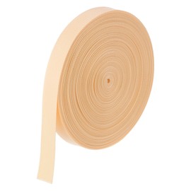 M METERXITY Flat Nylon Webbing Strap 1 Inch Wide 25 Yards Strong Nylon Strapping Upholstery Backpack Straps for Bags/Luggage/Cargo/Repairing/Indoor Outdoor [Beige, 1.1mm Thk]