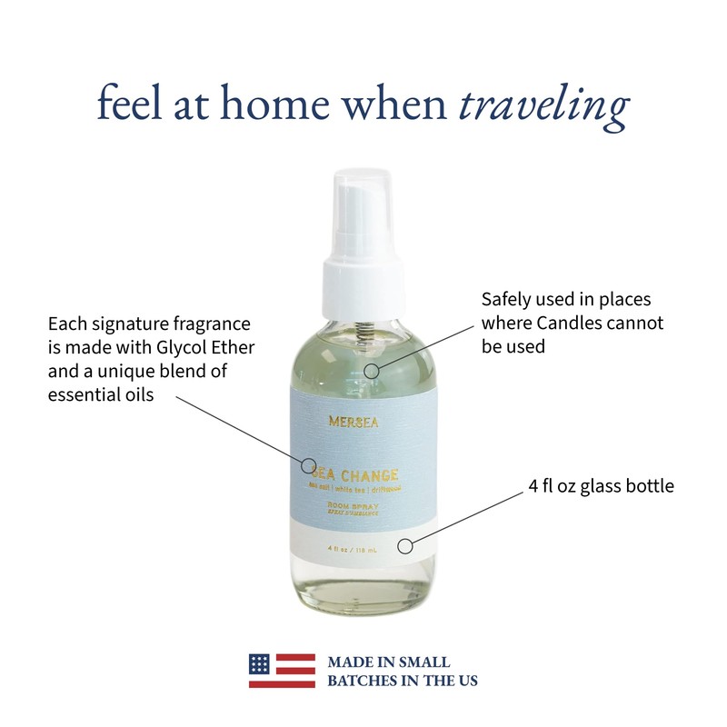 MERSEA Luxury Room Spray, Sea Change, 4 oz