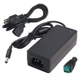 24V 2A DC Power Supply 24 Volts 2 Amp Power Adapter AC 100-240V 50-60Hz to DC 24 Volt Transformer 2A 48W Converter AC/DC Adapter with 5.5mmx 2.5mm /2.1mm Plug for LED Strip Light CCTV Camera