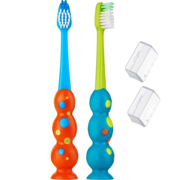 Trueocity Trueocity Kids Toothbrush 2 Pack - Soft Contoured Bristles