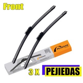 PEJIEDAS 24"+20" Front Wiper Blade + 15" Rear Wiper Blade Set for Land Rover Range Rover 2017-2023 OE Genuine Quality/Original Style (Pack of 3)