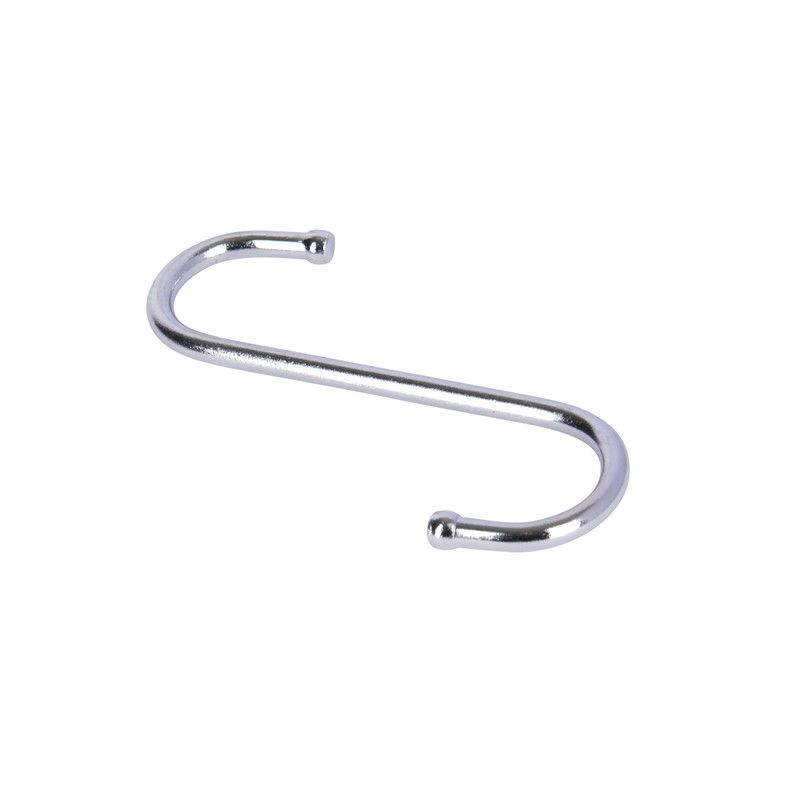 KitchenCraft S Hooks, Chrome Plated Metal, Large (10 cm), Pack