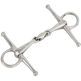 Equinate Thigh Bridle Stainless Steel 16 mm Double Jointed 13.5 cm Anatomically Shaped Mouth-friendly Bit with Gentle Impact Laser Engraved Size Specification Toggle Snaffle