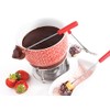 Mastrad Fondue Set - Includes Ceramic Fondue Pot, Stainless Steel