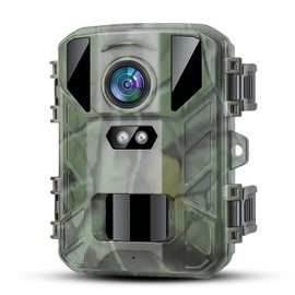 Mini Trail Cameras 24MP 1080P Game Camera with Fast 0.2s Motion Activated, Clear 65ft Night Vision Waterproof for Hunting, Wildlife Deer Cam(SD Card not Included)
