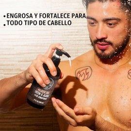 Viking Revolution Majestic Oud Juego de Champú y Acondicionador para Hombre Con Biotina y Aceite de Jojoba - Champú y Acondicionador de Cabello Natura