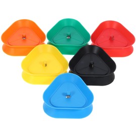 UPKOCH Soporte para Cartas De Juego Manos Libres En Forma De TriáNgulo, 6 Piezas, Abs, Colores Surtidos, Ideal para Reuniones Familiares, Juegos De Mesa, NiñOs Y Personas Mayores