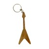FTWDesign Rock Guitar Keyring, light brown