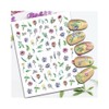 Generic Flower Blossom Branches Nail Stickers Bird Leaf Branches Nail