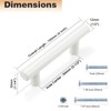 Probrico 30 Pack| White Cabinet Pulls 2-1/2 Inch T Bar