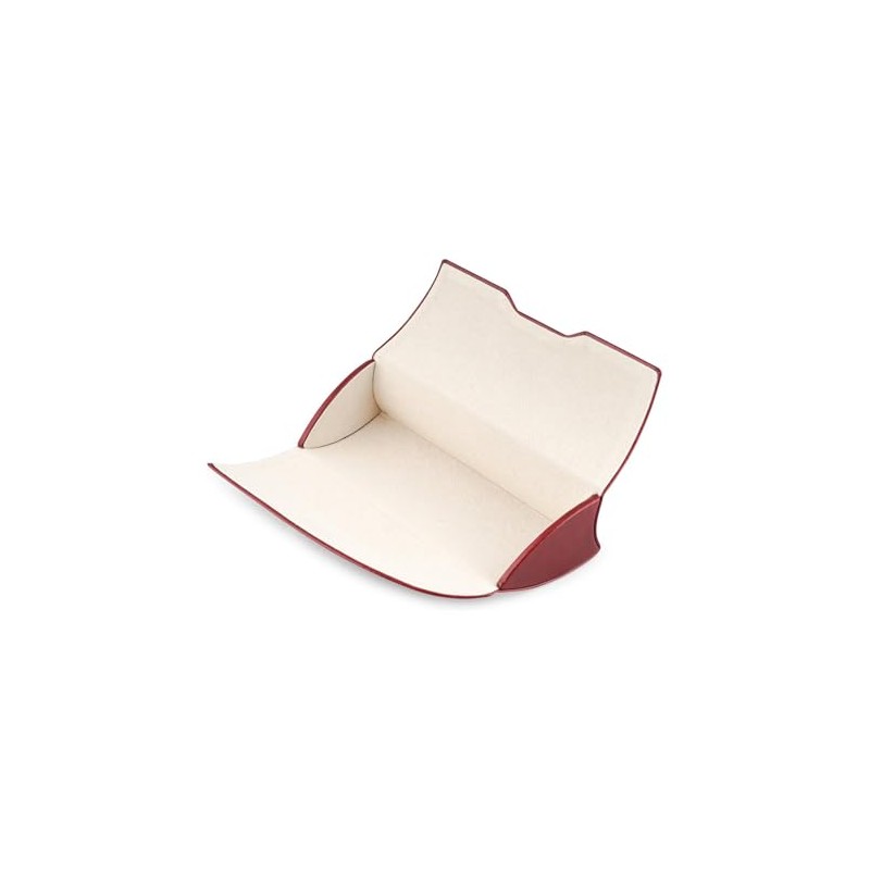 テーシーケース メガネケース おしゃれ ハード ケース マグネット式 スチール ポリウレタン エンジ 三角